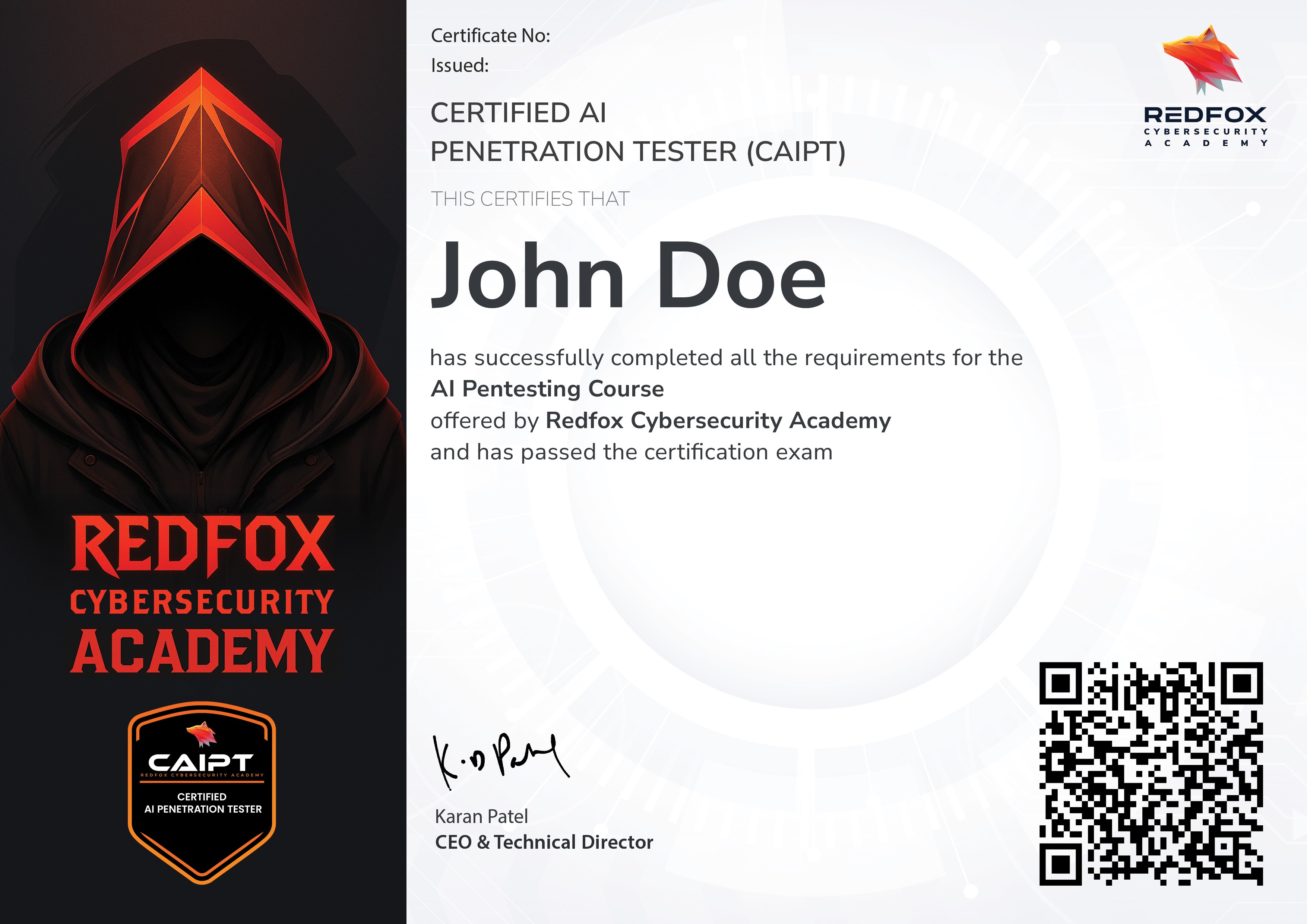 AI Pentesting Course Certification CAIPT